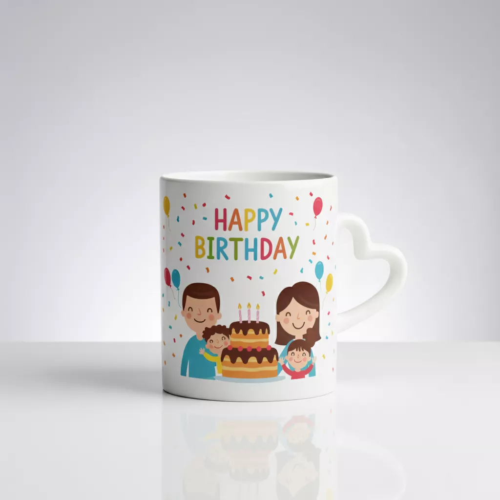 Personalized Heart Handle Photo Mug | Custom Printed Mug with Your Photo | Gift for Birthday, Anniversary & Valentine - Image 4