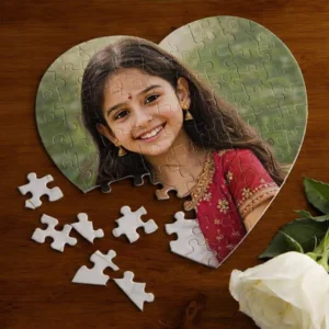 Customized heart shape puzzle