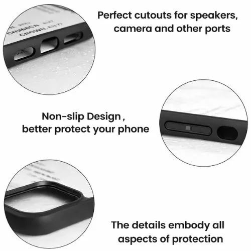 Premium Phone Back Cover with Aluminum Plate | Shockproof TPU Bumper | Custom Printable Hard Back Case - Image 4