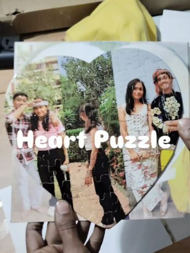 Customized Heart Shape Puzzle with Photo