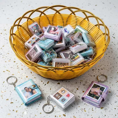 9wicks Customized Mini Photo Album Keychain | Holds 16 Personal Photos - Image 3