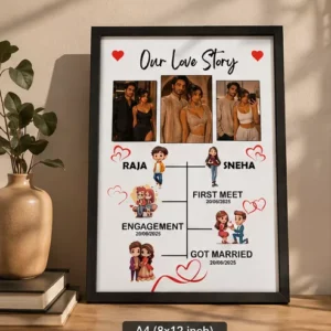 Our Love Story Timeline Frame