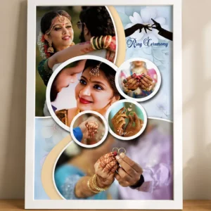Personalized Ring Ceremony Photo Frame