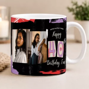 personalized 40th birthday mug